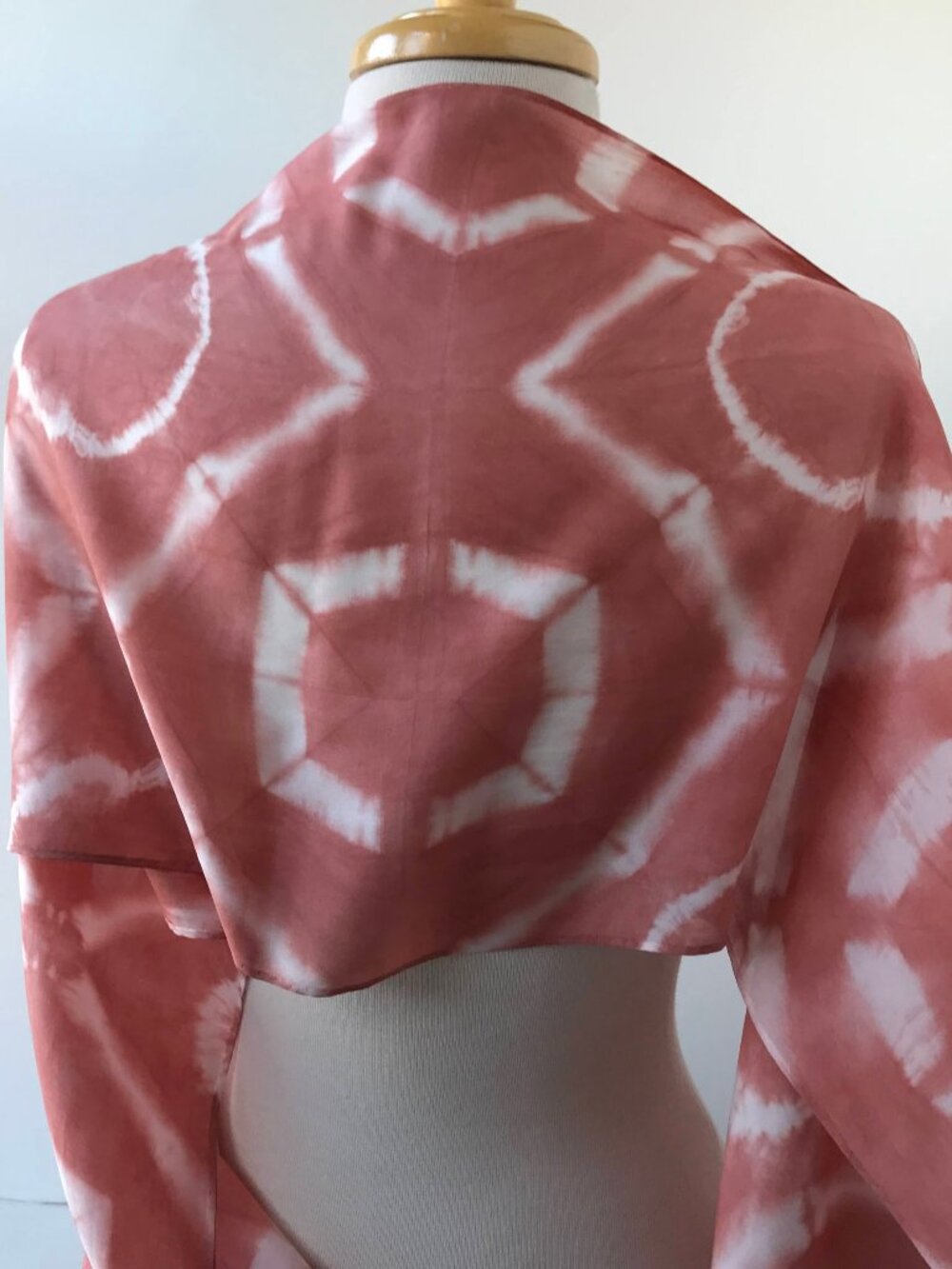 Hand-Dyed Silk Scarf: Textile Artist Made Women's Wrap, NWT
